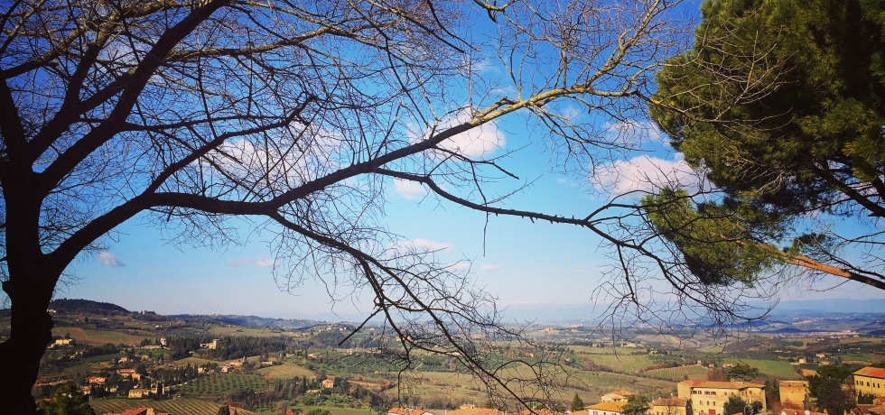 View of Tuscany from San Gimignano