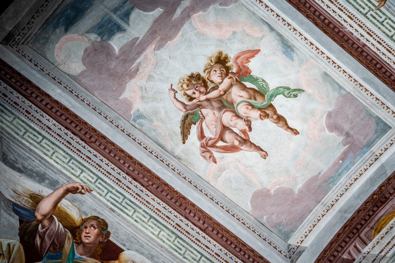Frescos of Sacro Monte Lago d'Orta, Italy