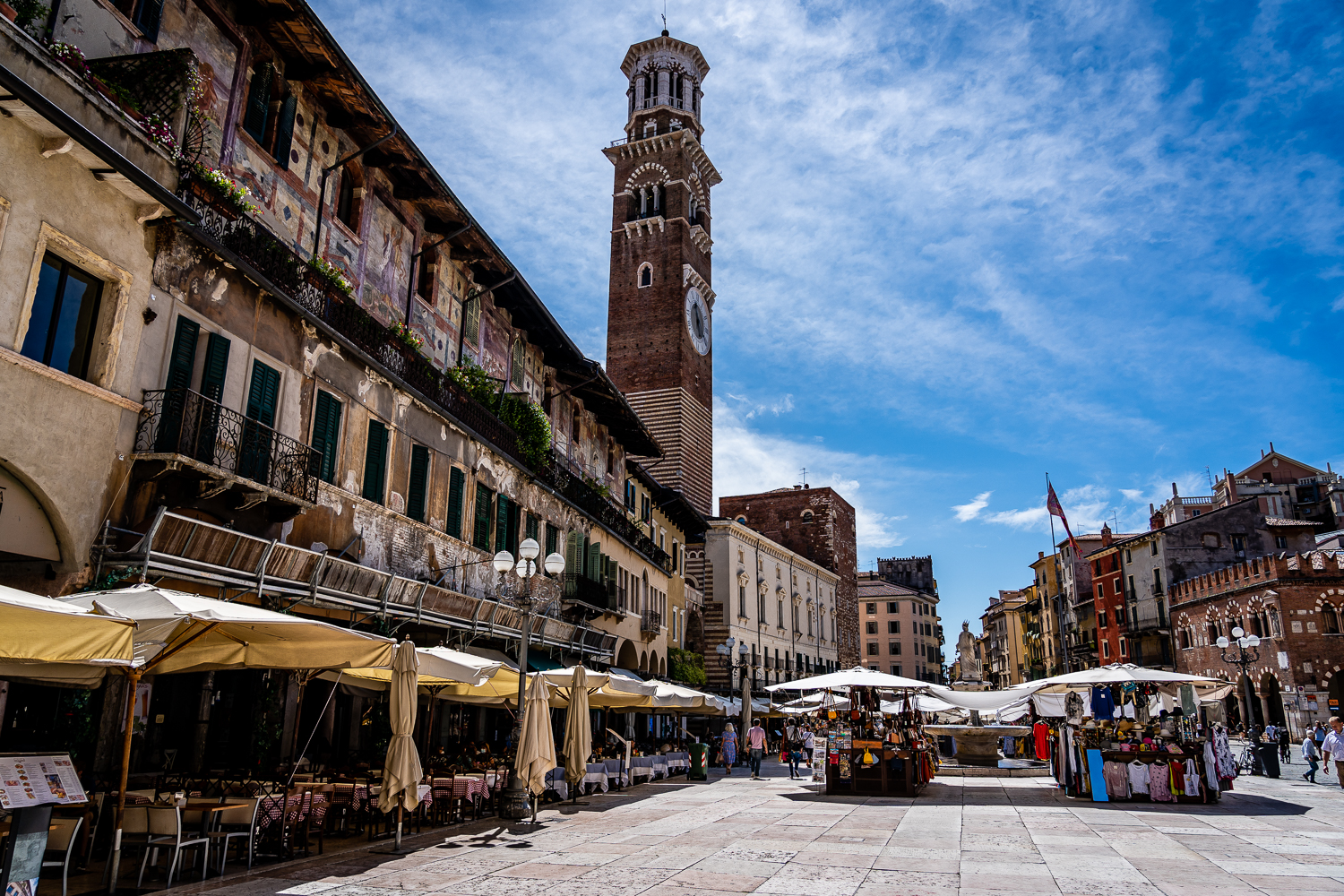 Piazza delle Erbe Market Verona, Italy