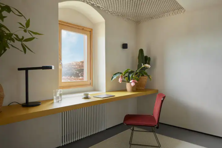 Office Space in the Airbnb house being offered up in the latest 1 Euro House Italy campaign contest by Airbnb