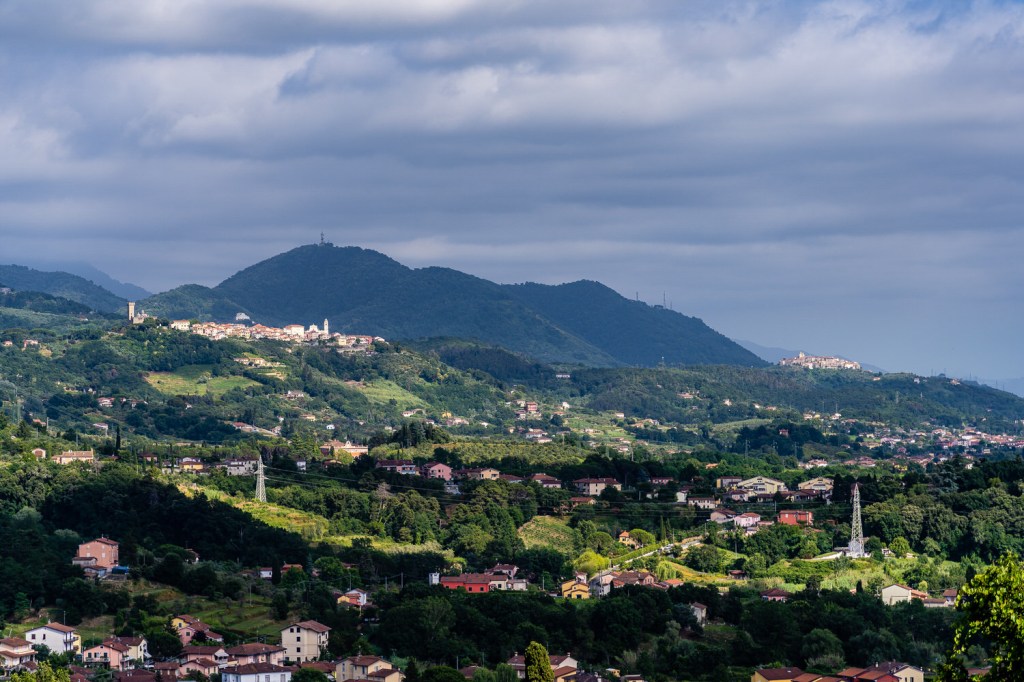 View of Tuscany from Liguria