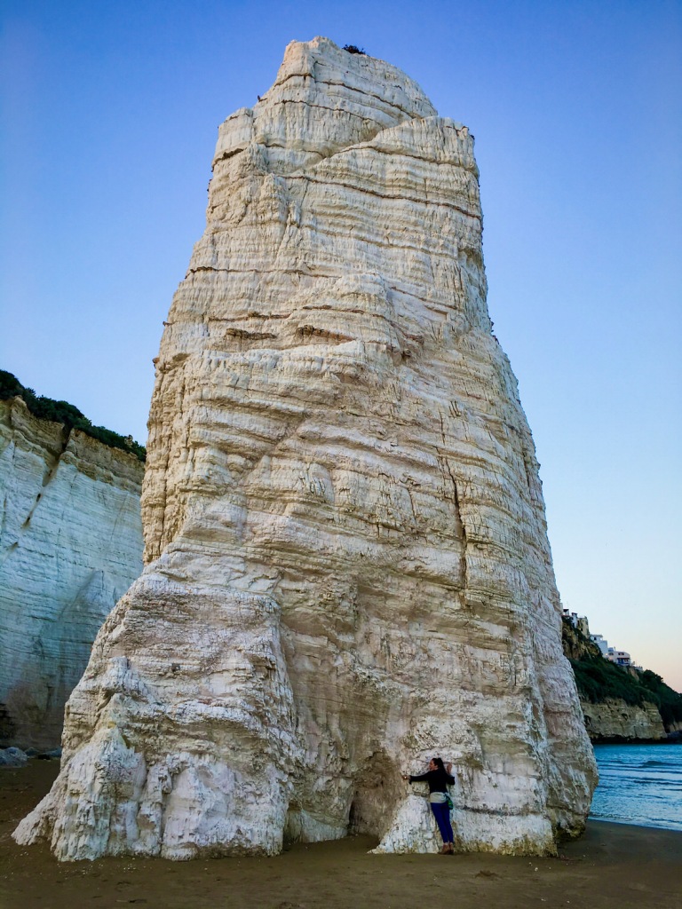 Pizzomunno Monolith on Scialara Beach in Vieste, Italy